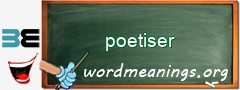 WordMeaning blackboard for poetiser